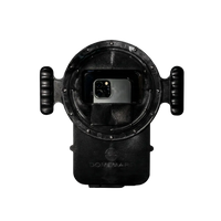 Front view of the Domemare™ underwater housing. 